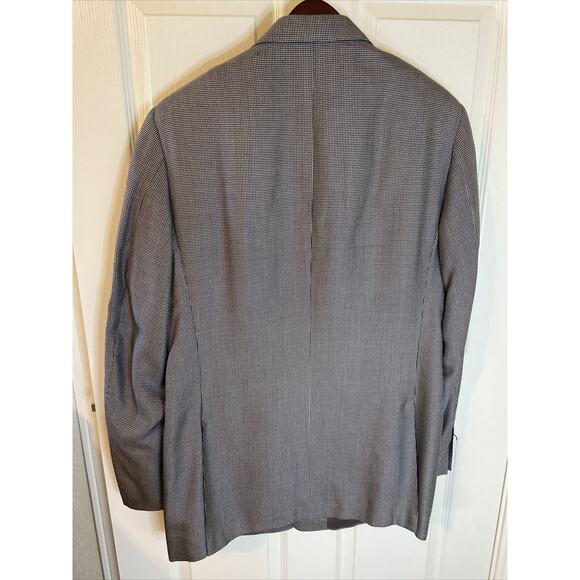 Canali Men’s Black White Dot Pattern Sport Coat Jacket Sz 44L/54L Double Vented - Picture 8 of 8